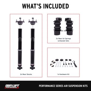 Lexus IS 300 Coilover Suspension Kit - Rear - Air Lift - Air Lift Performance, 32-Level Damping Adjustment - `18-`23